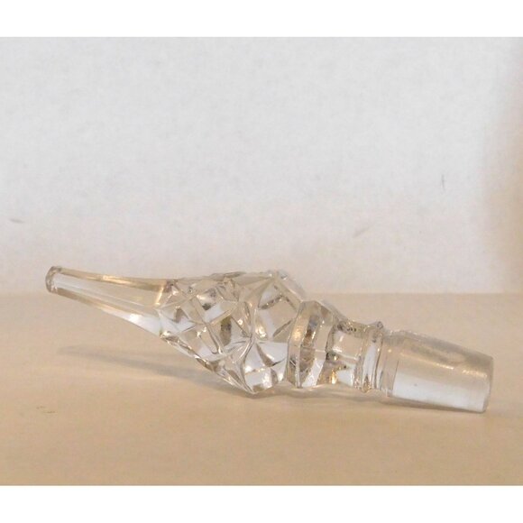 Vintage Princess House Lead Crystal Frosted Decanter with Stopper 15.5 inch - Picture 6 of 9